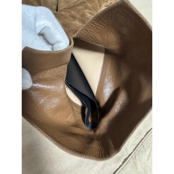 Diane B Boots Womens Size 9 Tan Suede Over Knee Fringe Made in Italy Block Heel - Picture 6 of 16